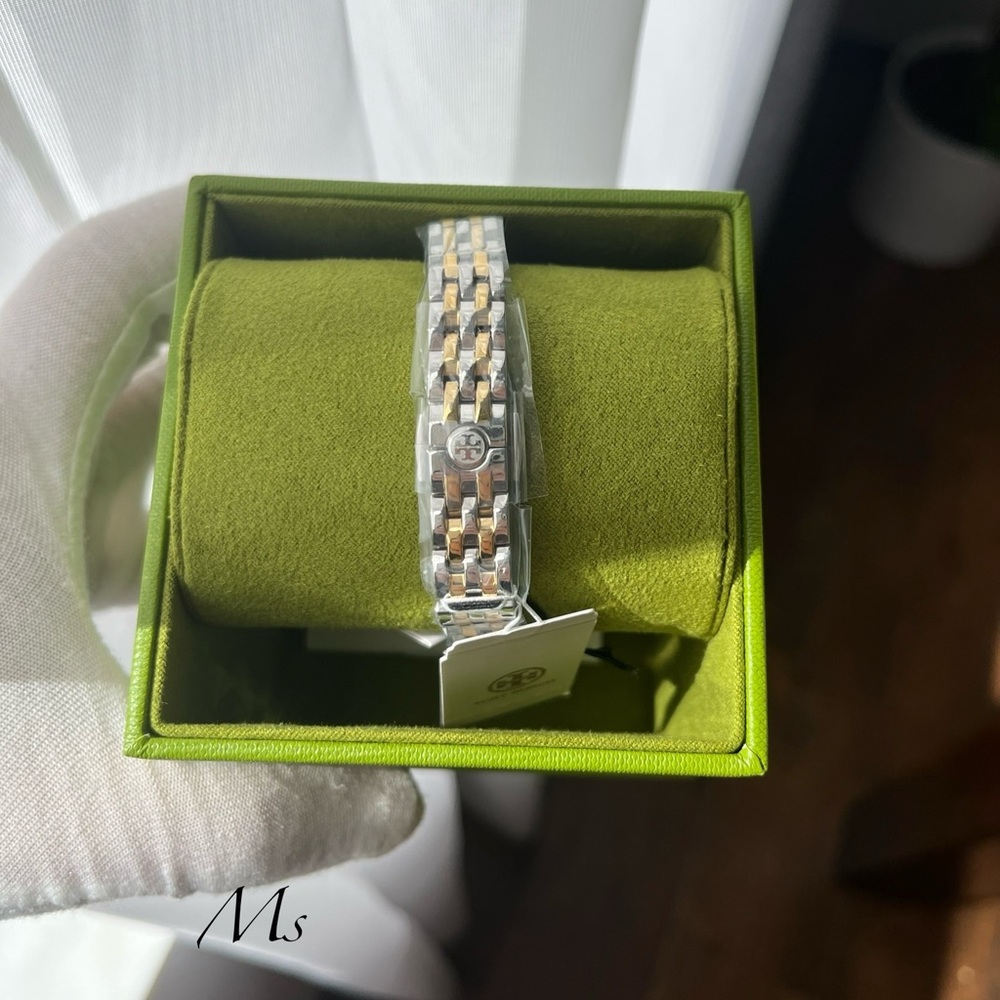 Tory Burch mini Robinson two-tone stainless steel bracelet watch - Picture 3 of 3